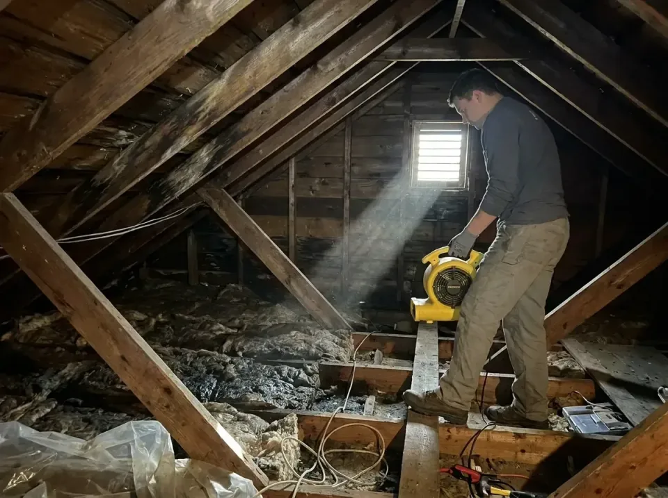attic-water-damage-drying-proc-007 — frequently asked questions, Emergency Water Extraction & 24/7 Flood Response in Gillett…